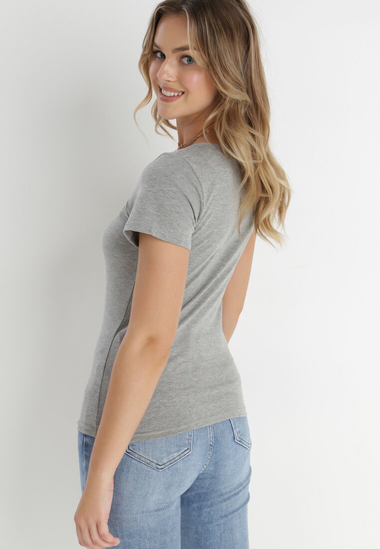 Szary T-shirt Eight