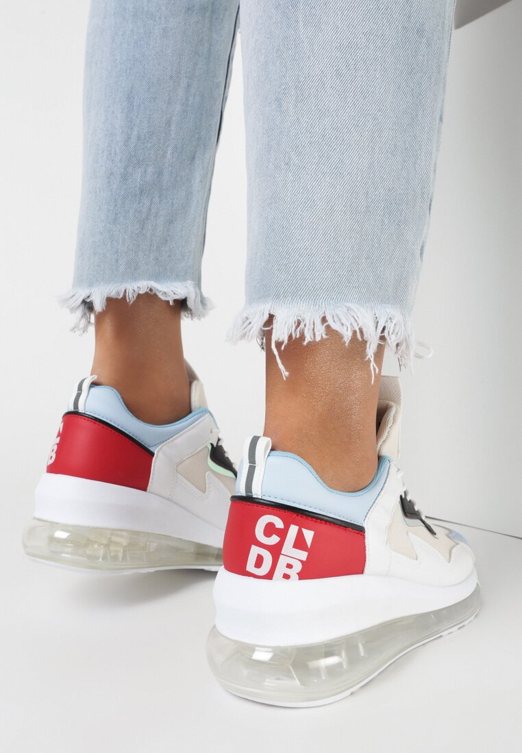 Biało-Niebieskie Sneakersy Chariclo