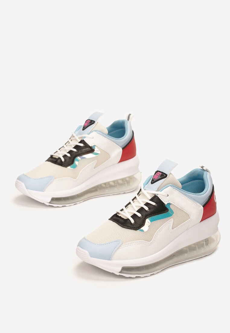 Biało-Niebieskie Sneakersy Chariclo