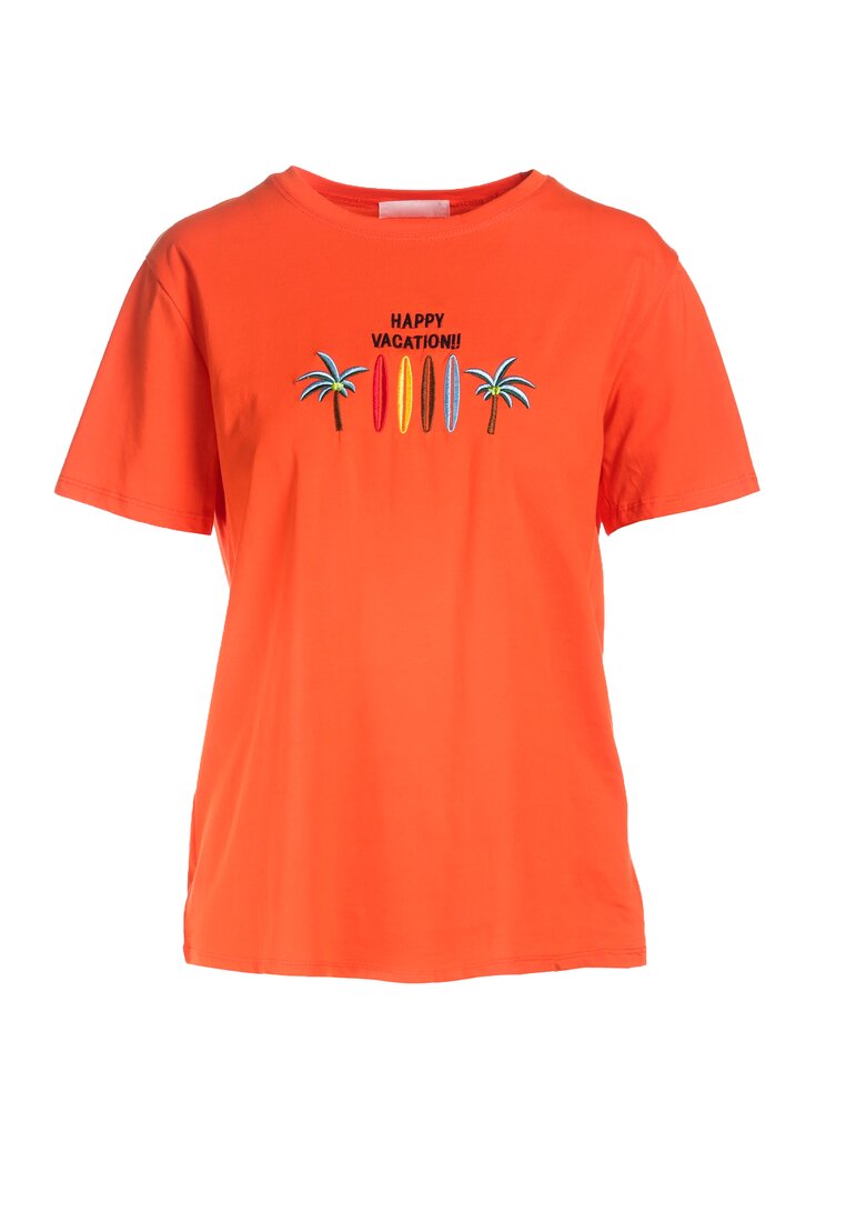 Pomarańczowy T-shirt Amphise