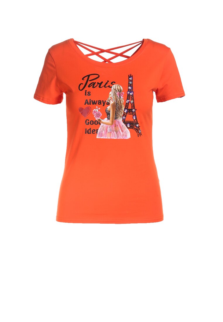 Pomarańczowy T-shirt Helia