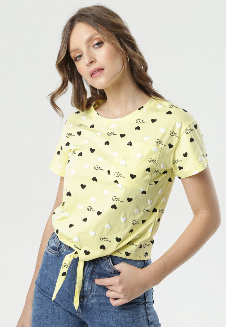 Żółty T-shirt Hairiko