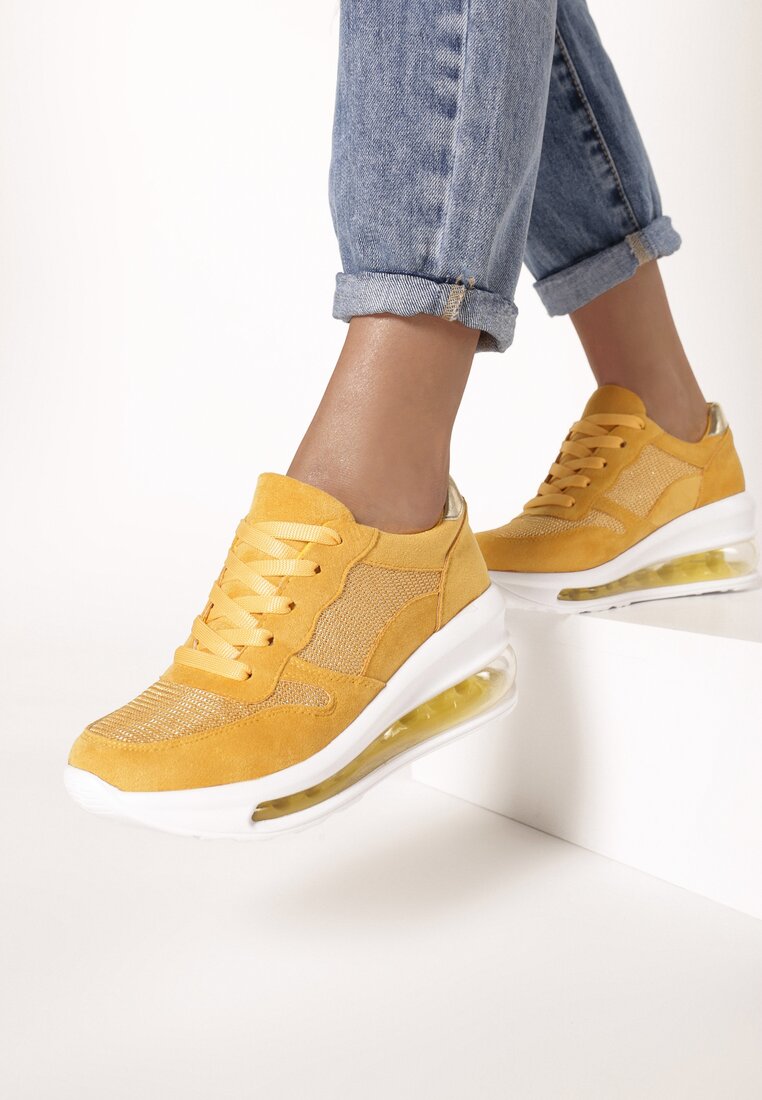 Żółte Sneakersy Limorei