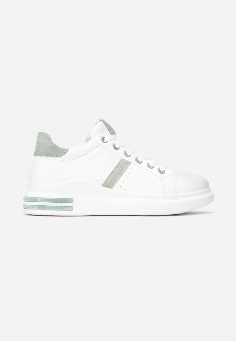 Biało-Zielone Sneakersy Oceassa