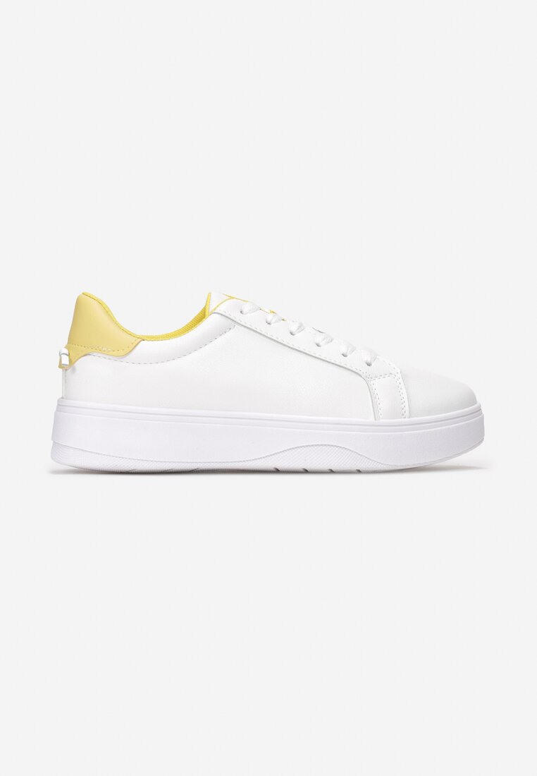 Biało-Żółte Buty Sportowe Meniphei
