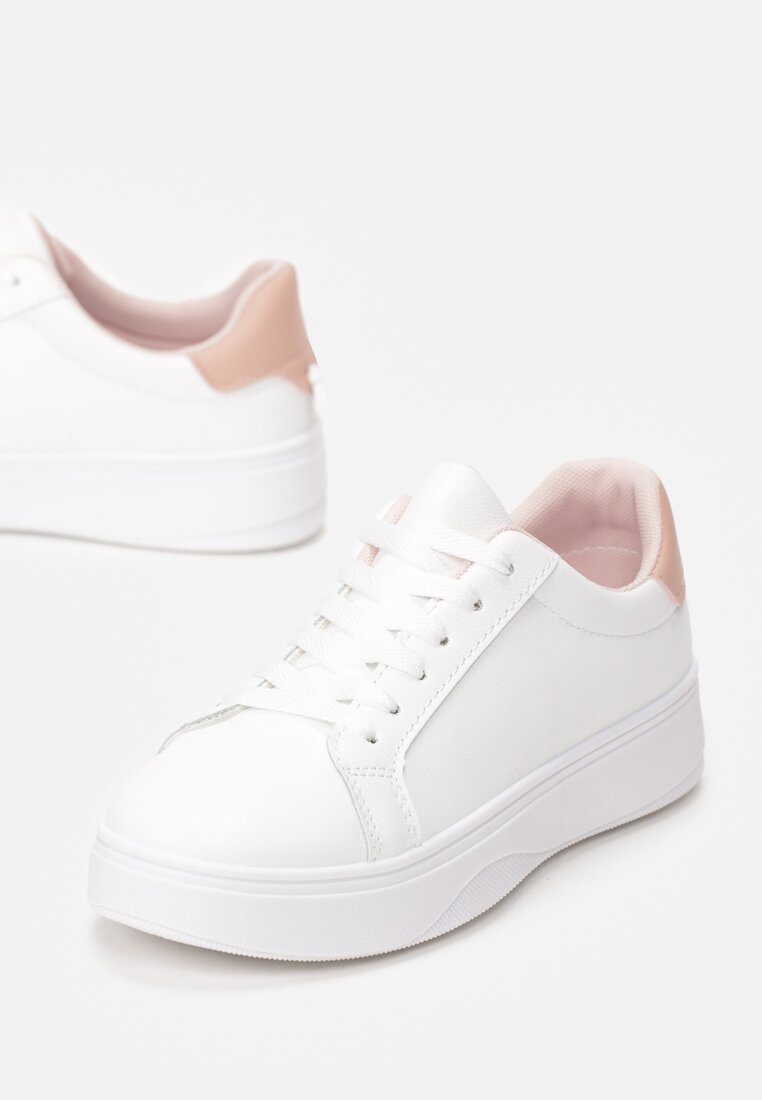 Biało-Różowe Buty Sportowe Meniphei
