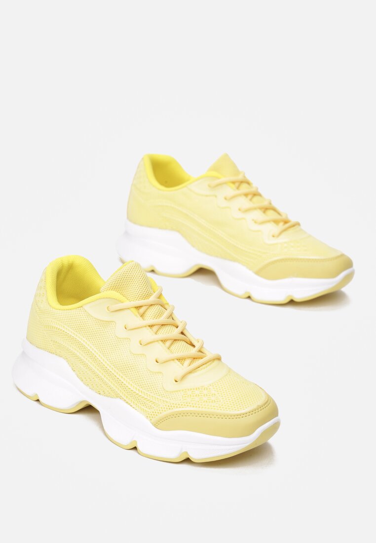 Żółte Sneakersy Menodiace