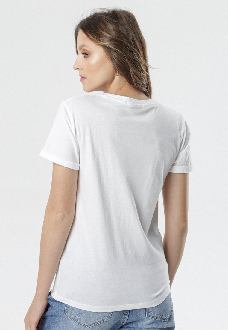 Biały T-shirt Calligenia