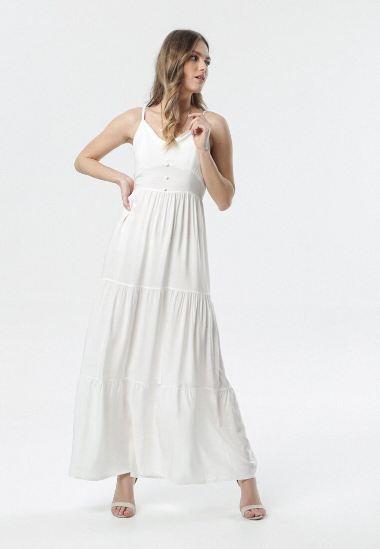 Biała Sukienka Daeimene