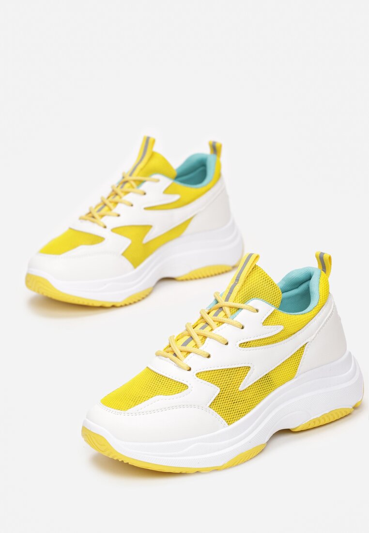 Biało-Żółte Sneakersy Tanager