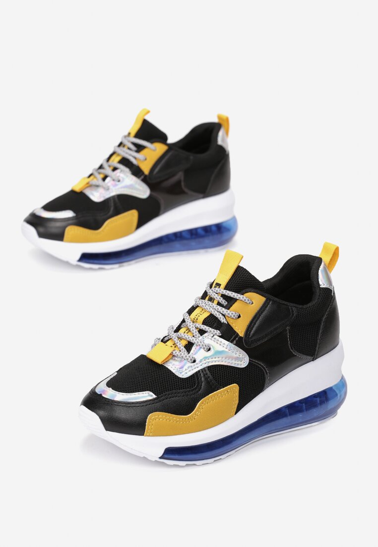 Czarne Sneakersy Sicalis