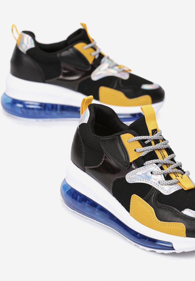 Czarne Sneakersy Sicalis