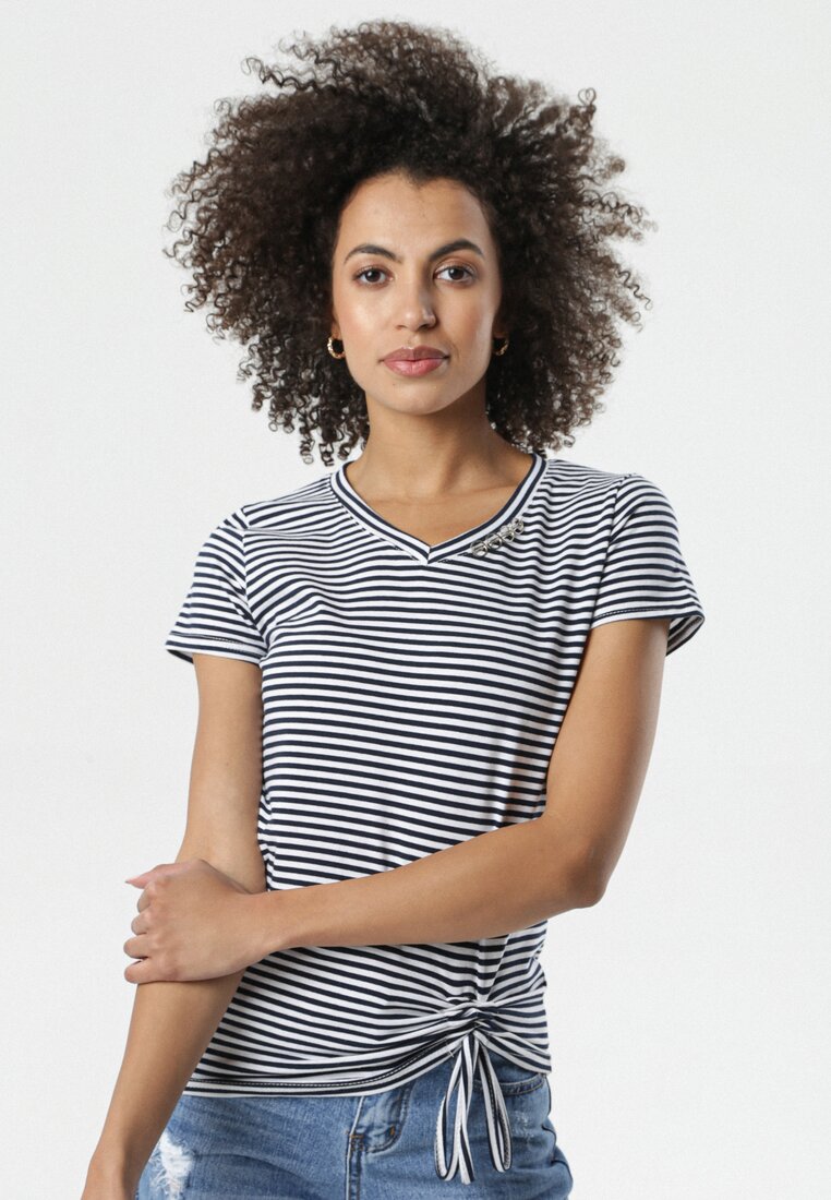 Granatowy T-shirt May