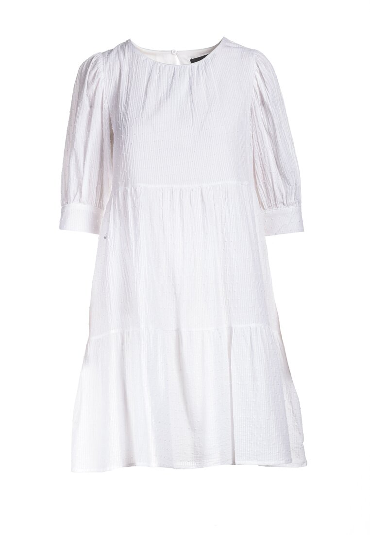 Biała Sukienka Lenzee