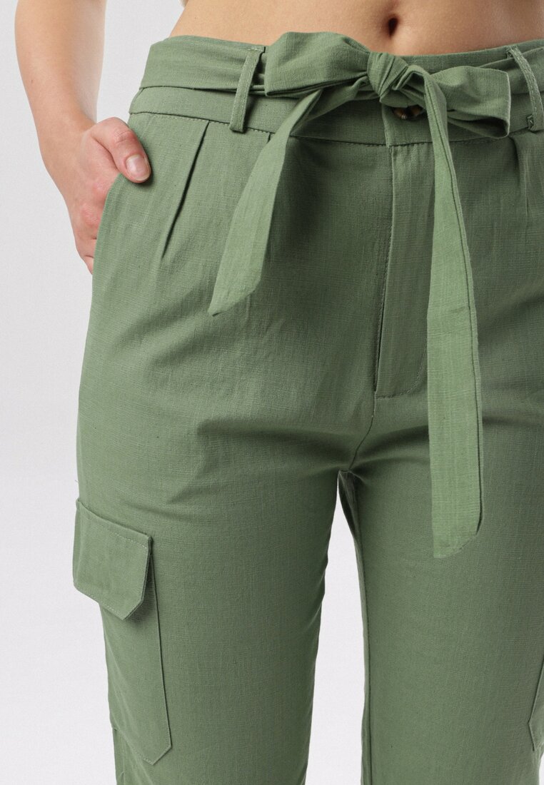 Zielone Spodnie Cargo Nysadella