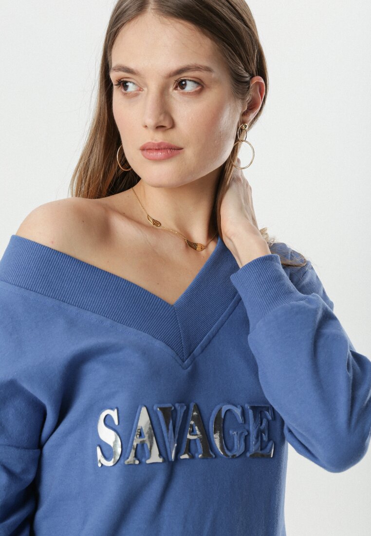 Niebieska Sukienka Adrielure
