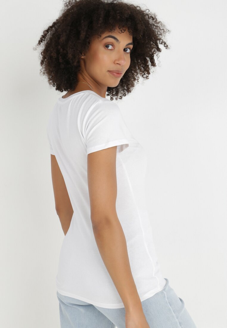 Biały T-shirt Nysalphia
