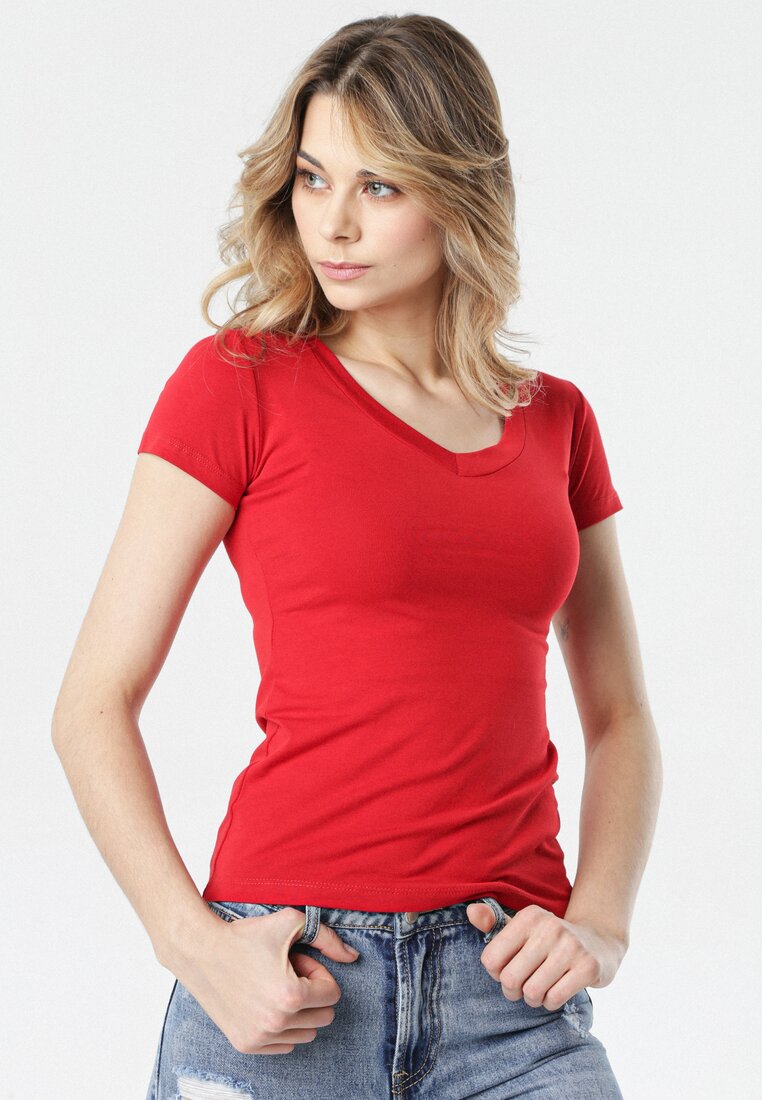 Czerwony T-shirt Aegameda