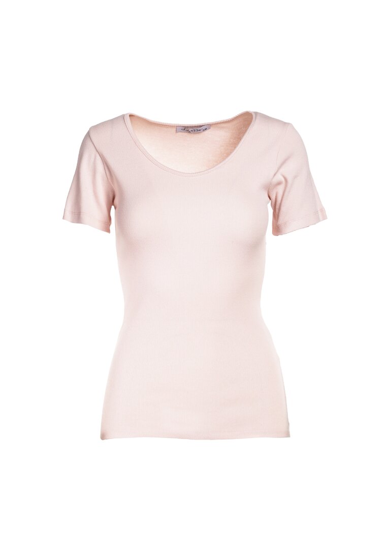 Jasnoróżowy T-shirt Ananore