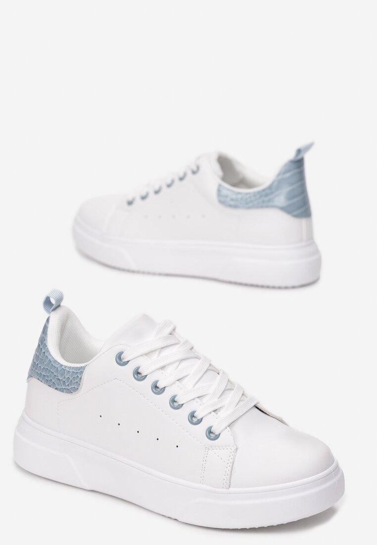 Biało-Niebieskie Sneakersy Sireireida