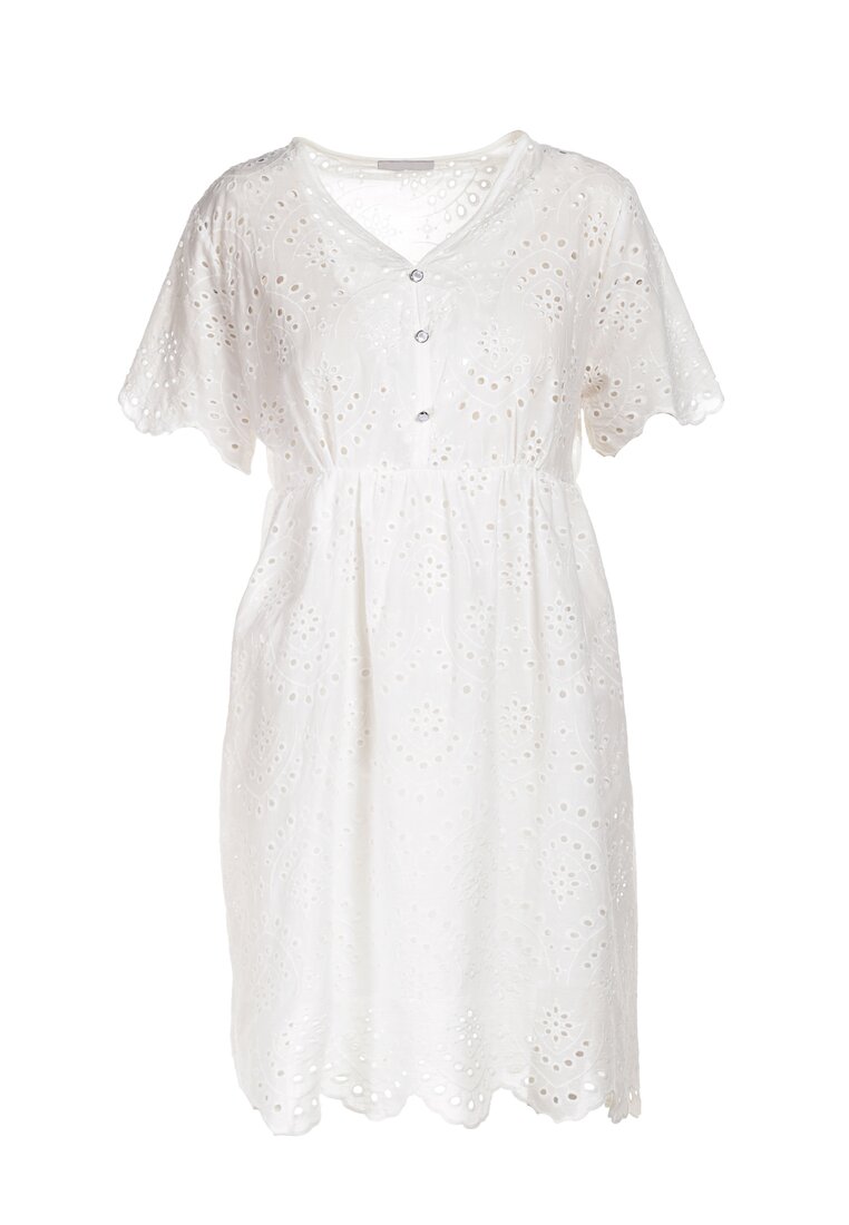 Biała Sukienka Delmaneh