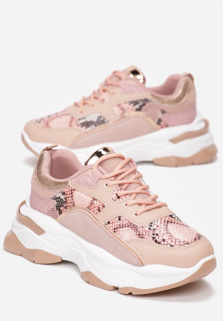 Różowe Sneakersy Merilla