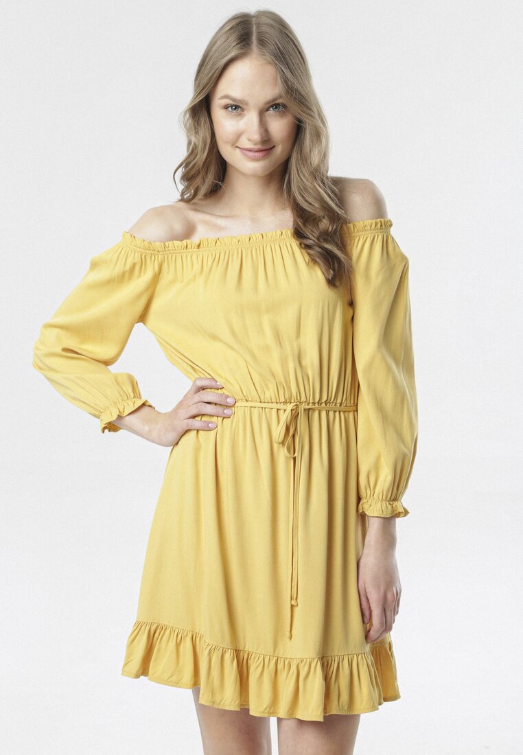 Żółta Sukienka Menikea