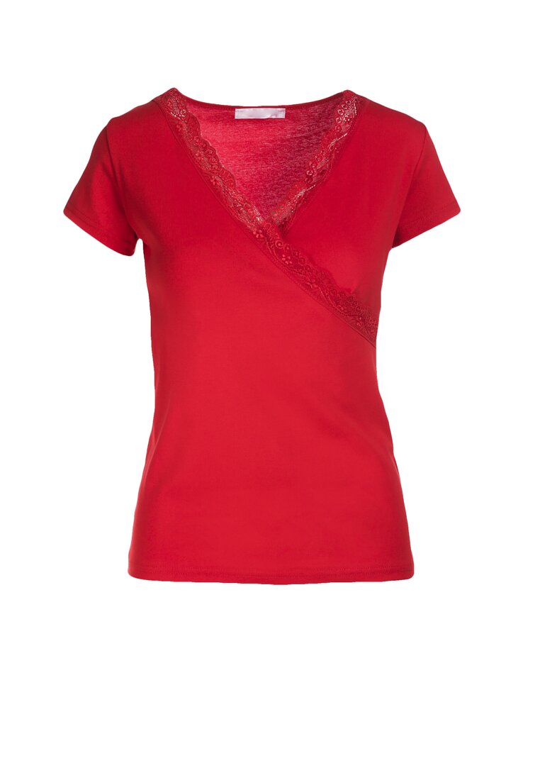 Czerwony T-shirt Allulei