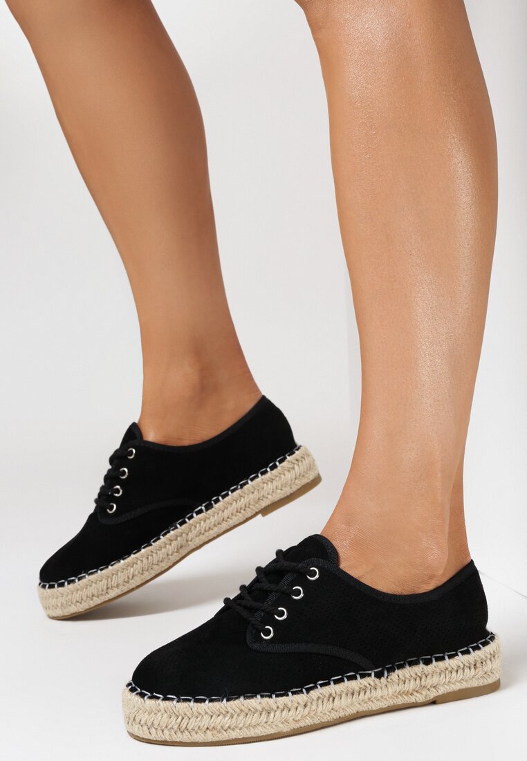 Fekete espadrilles