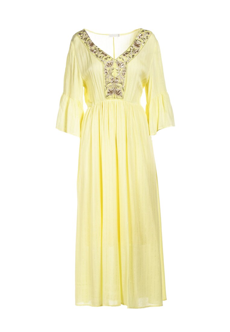 Żółta Sukienka Helicia