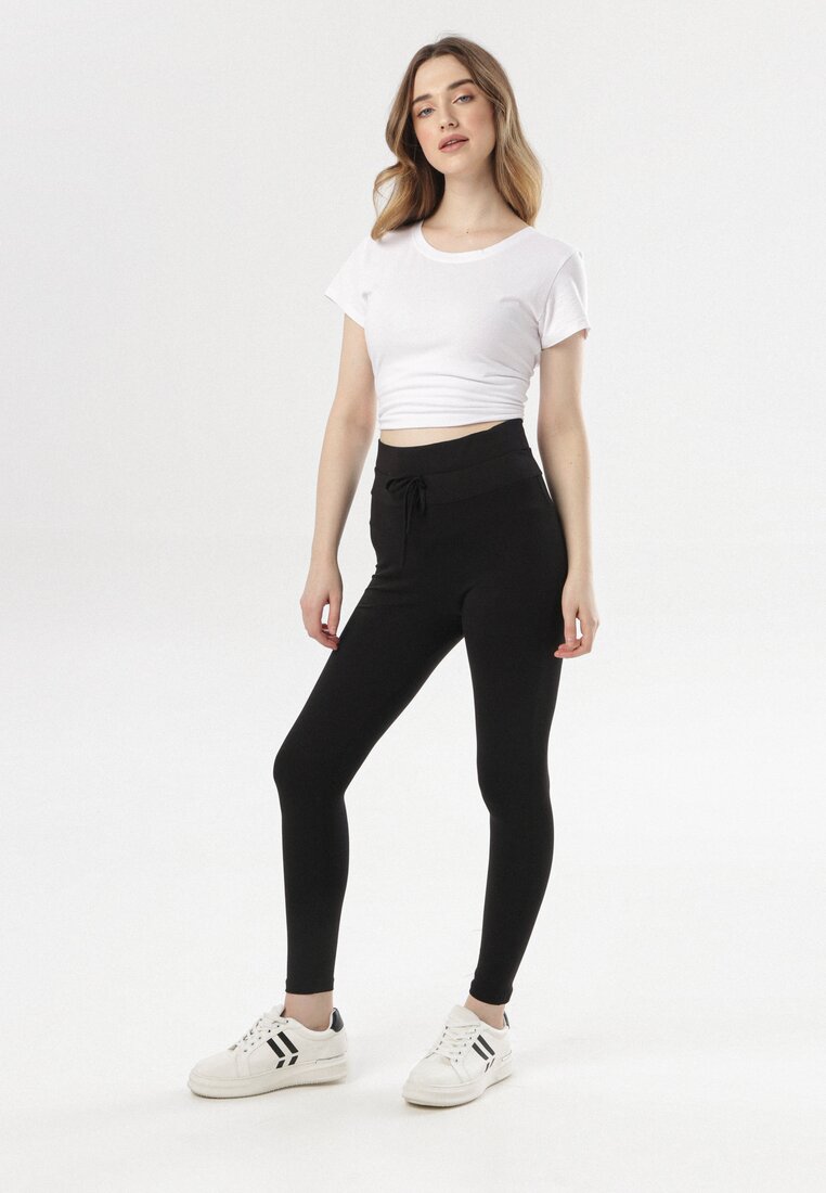 Czarne Legginsy Mariris