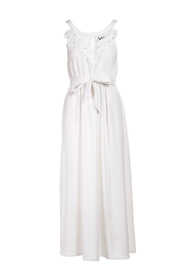 Biała Sukienka Keladoe