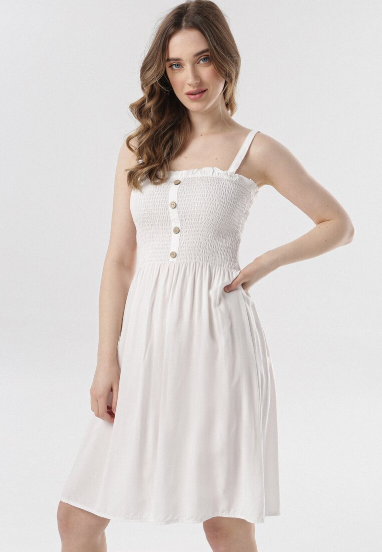 Biała Sukienka Allutune