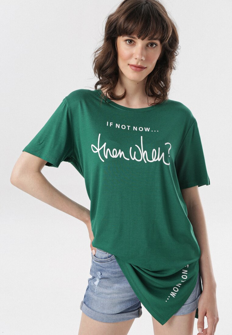 Zielony T-shirt Alanome