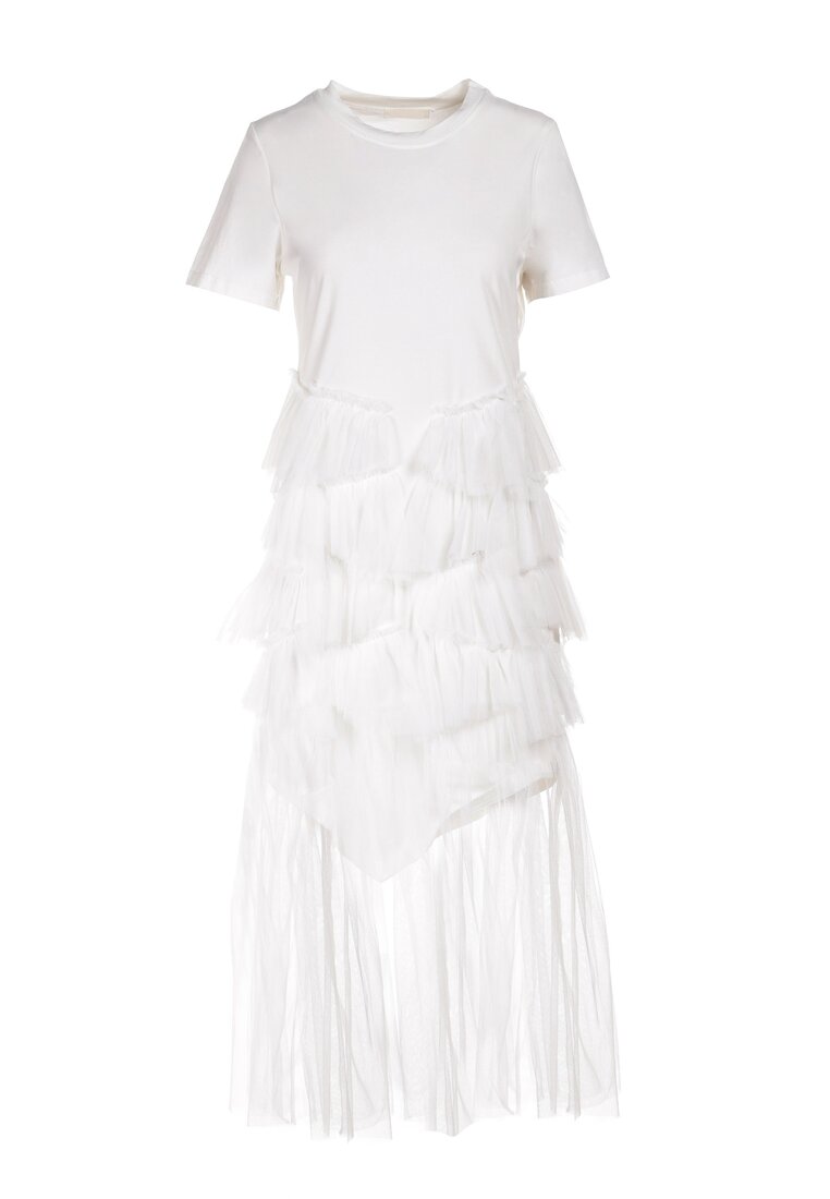 Biała Sukienka Yavia