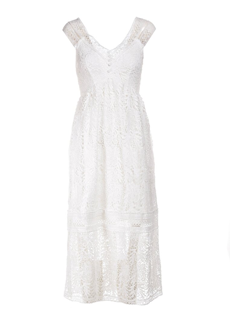Biała Sukienka Talodenah