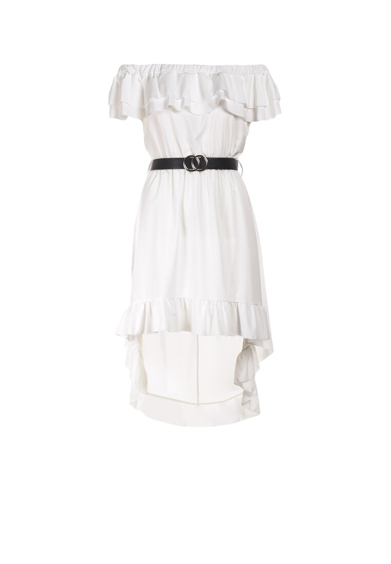 Biała Sukienka Physamellia