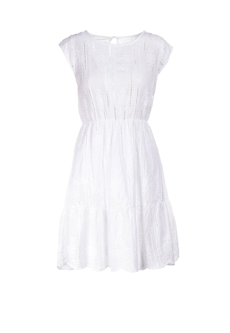 Biała Sukienka Savameine