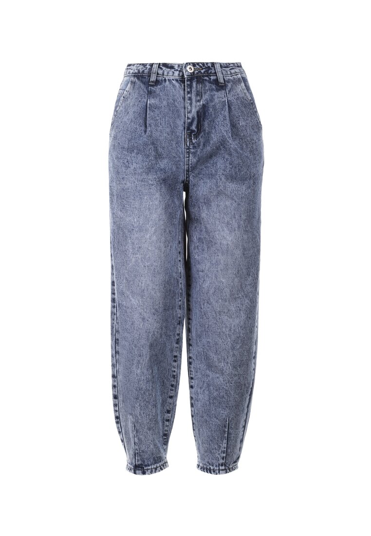 Niebieskie Jeansy Mom Fit Himethylia