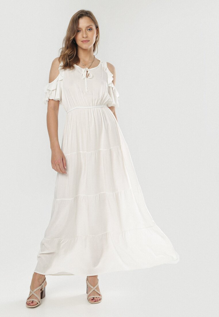Biała Sukienka Salakea