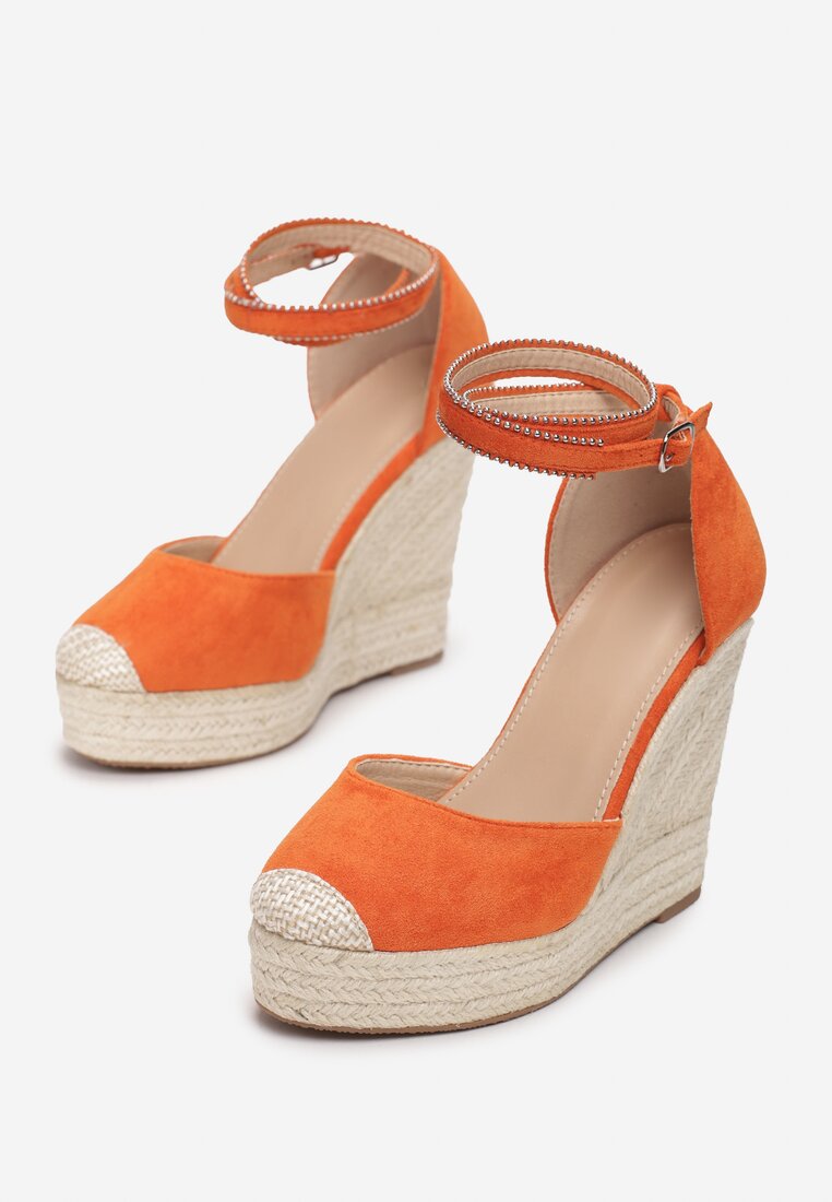 Pomarańczowe Sandały Neamerise