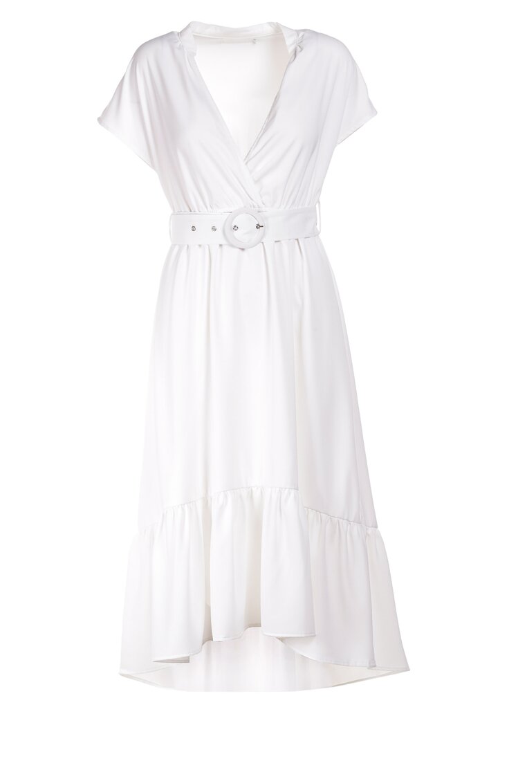 Biała Sukienka Petithise