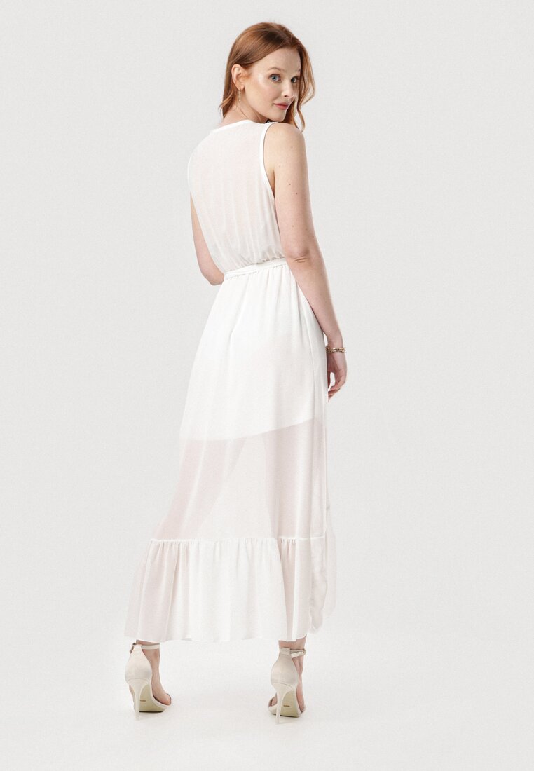 Biała Sukienka Morecea
