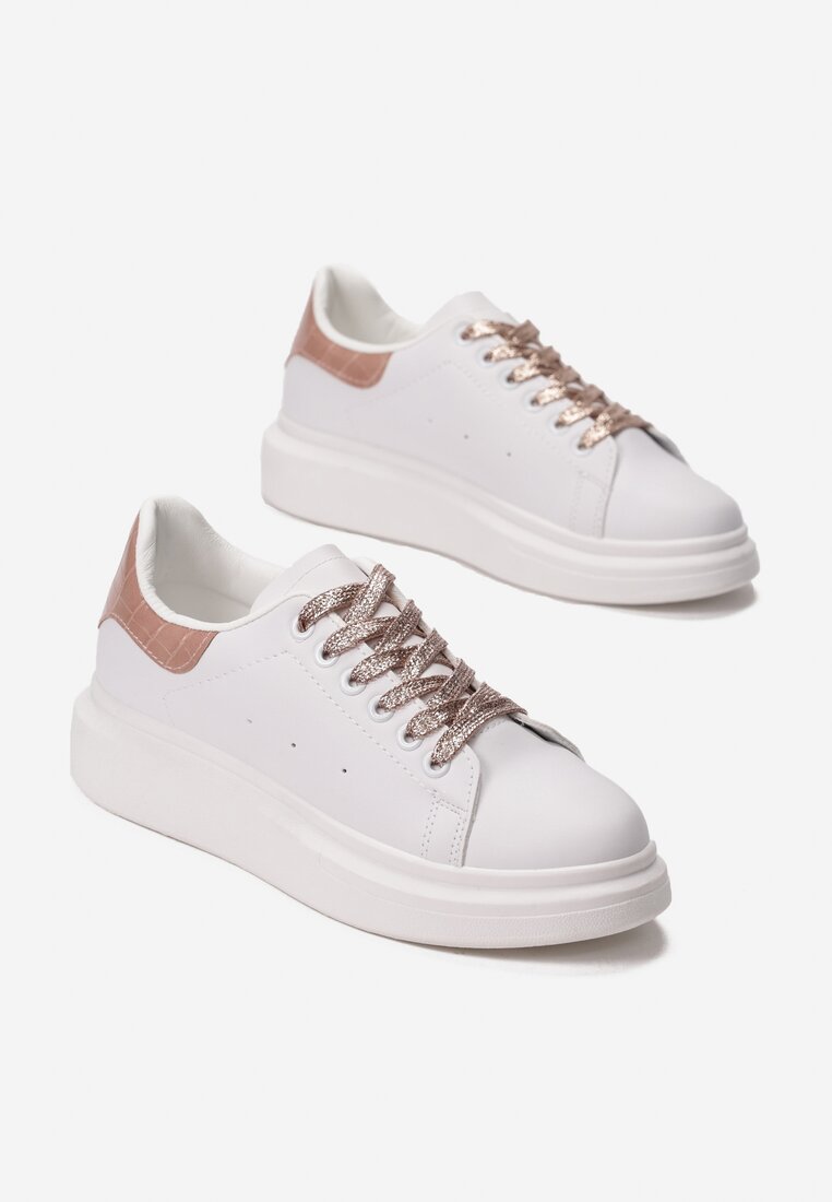 Biało-Różowe Sneakersy Neamesa