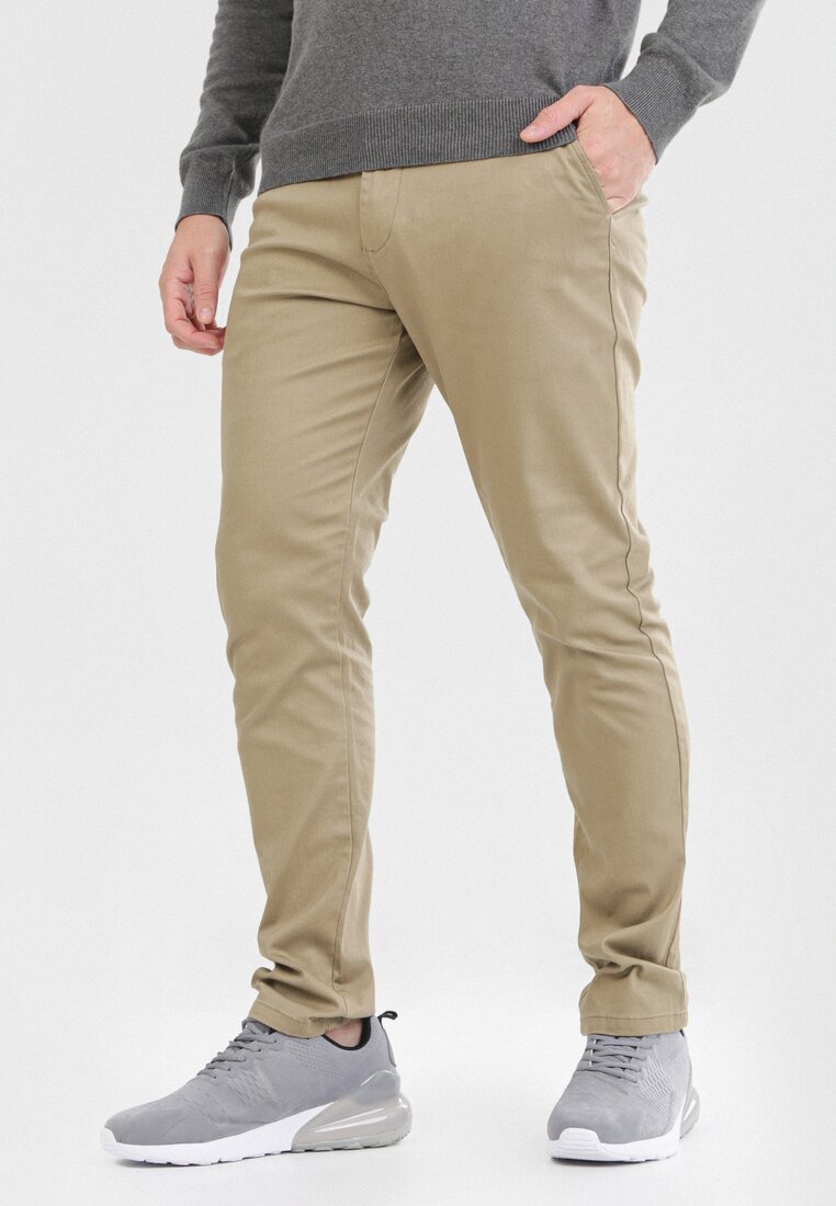 Khaki Spodnie Regular Kleonea