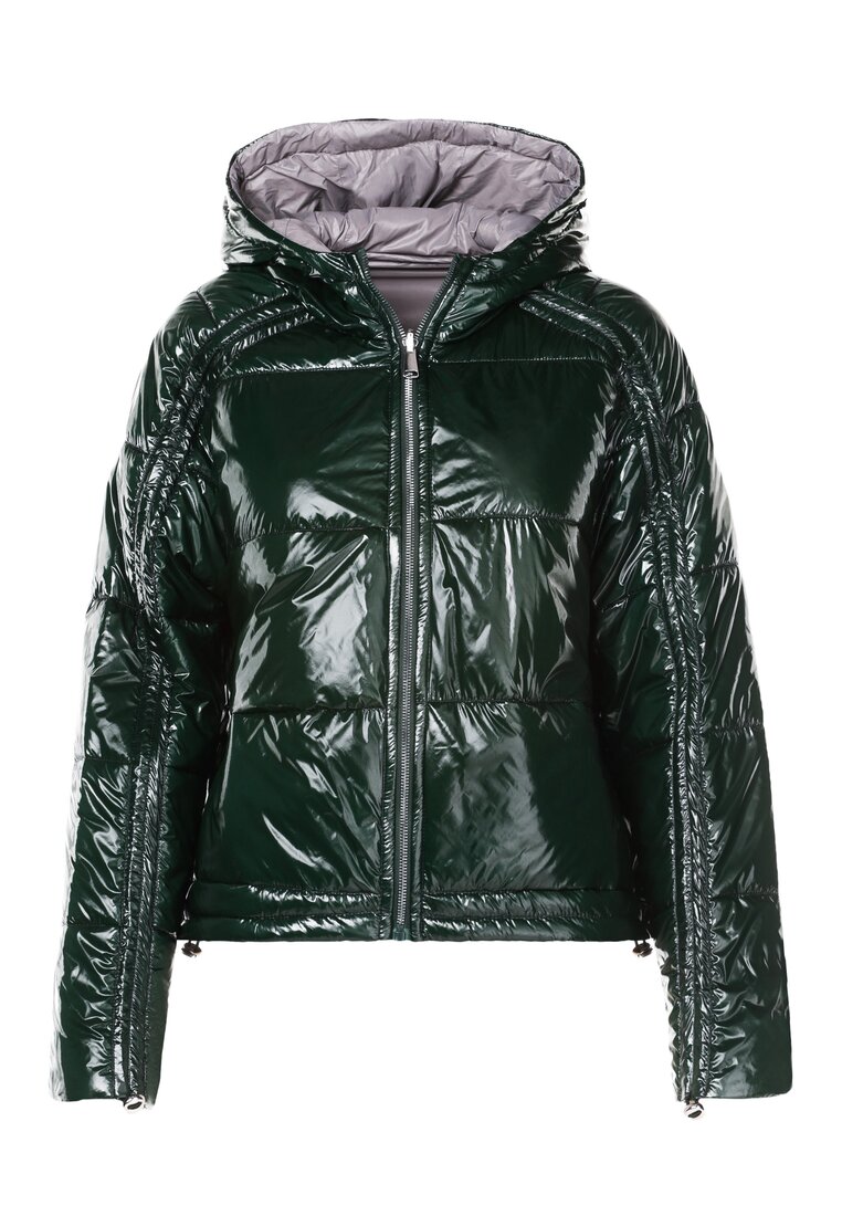 Zielona Dwustronna Kurtka Morgathia