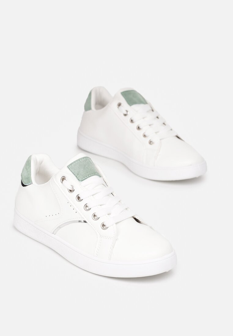 Biało-Miętowe Buty Sportowe Irinlyn