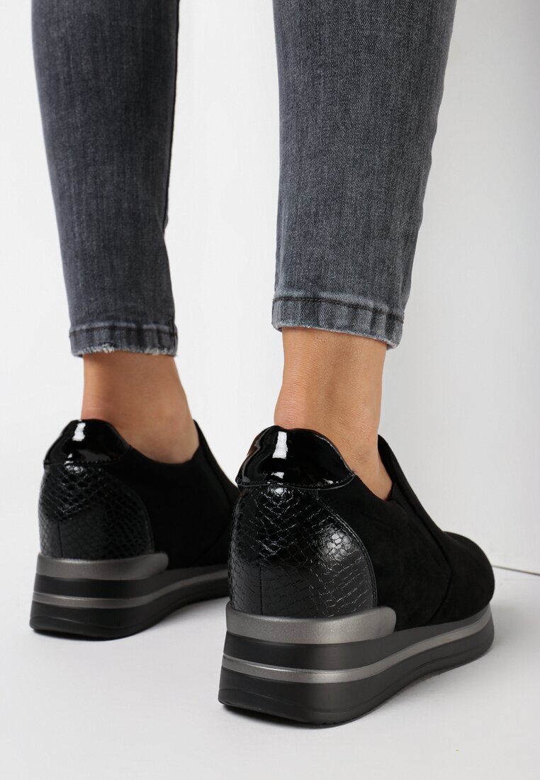 Czarne Sneakersy Euthami