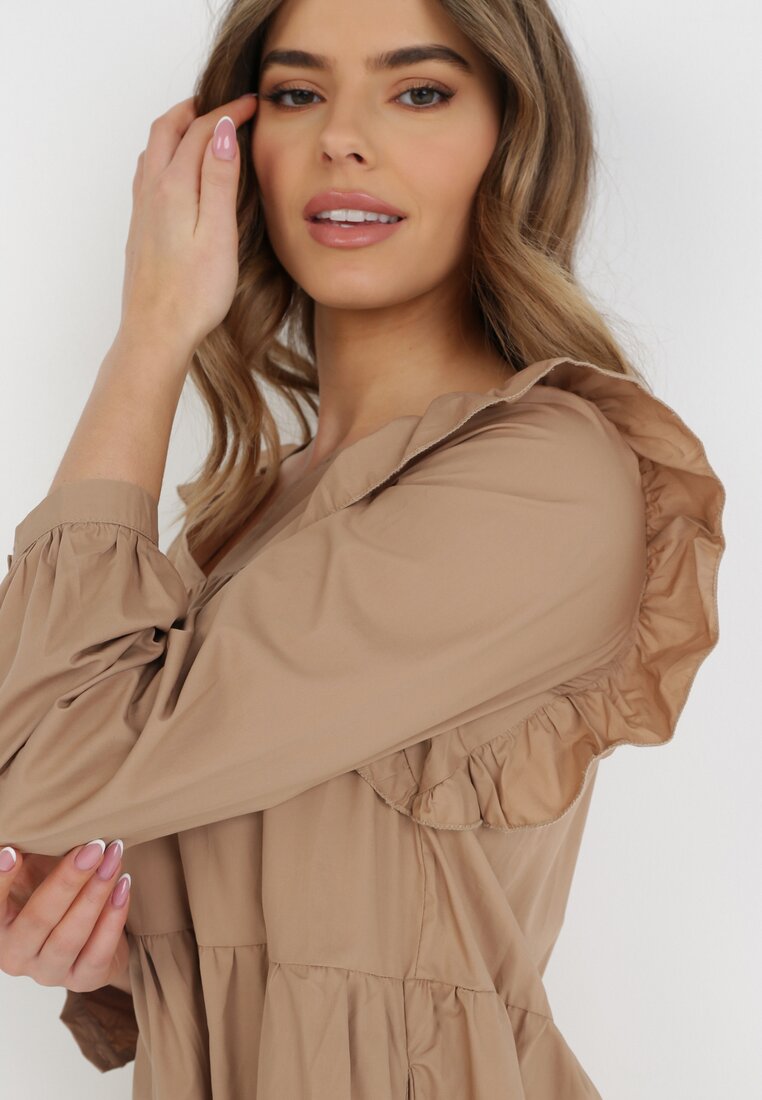 Beżowa Sukienka Sose