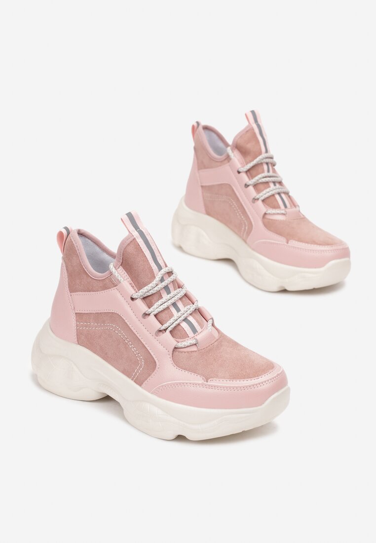 Różowe Sneakersy Cahrraya